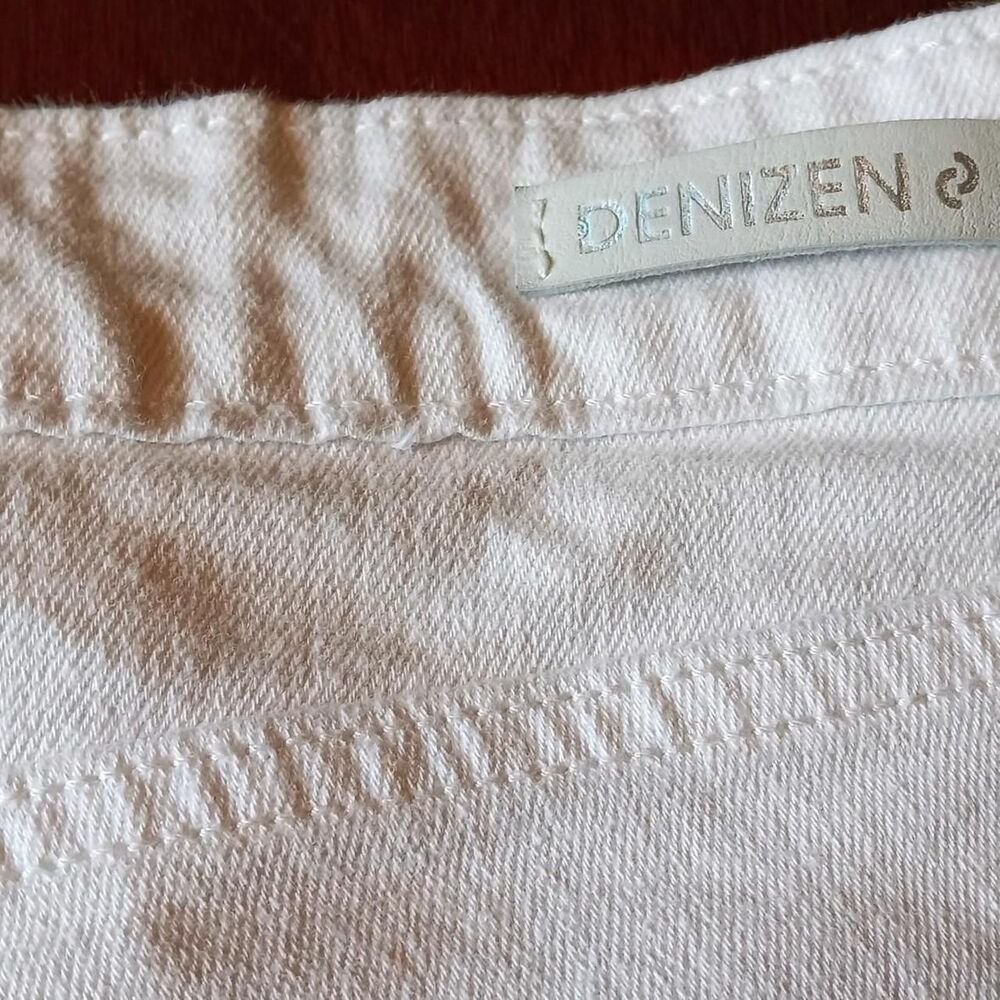 Denizen for Levis Womens White Stretch Denim Shorts Size 10 - Picture 5 of 6
